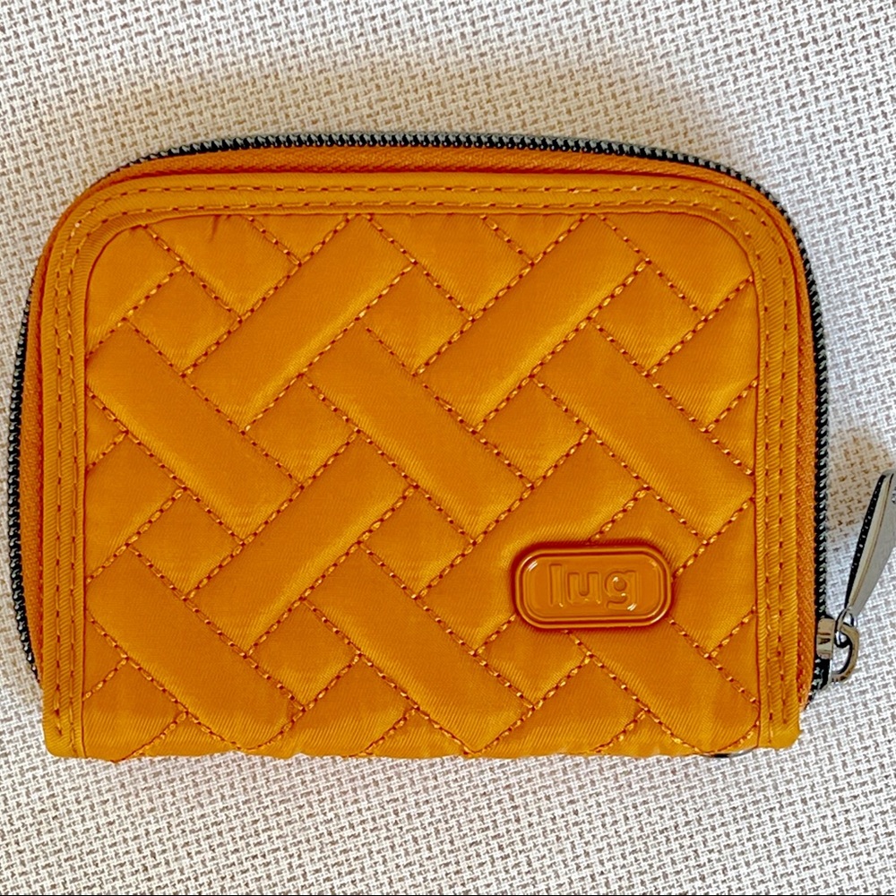 Lug Handspring Mini RFID Wallet (Amber Yellow) NWOT